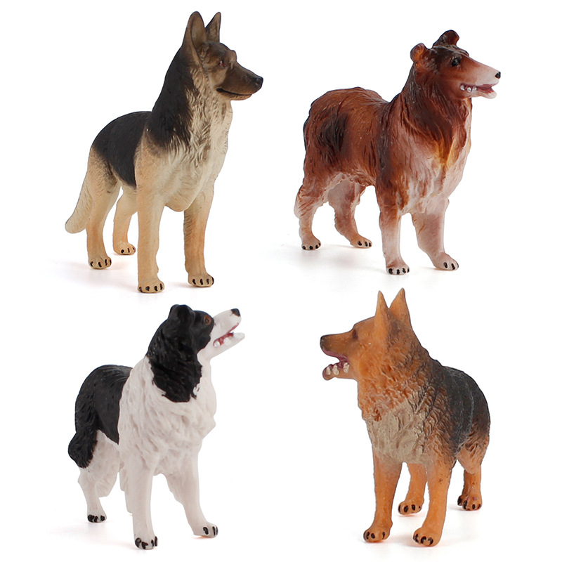 Kids Toys Home - Realistische Haustier-Tiermodelle für Kinder, deutscher Schäferhund,