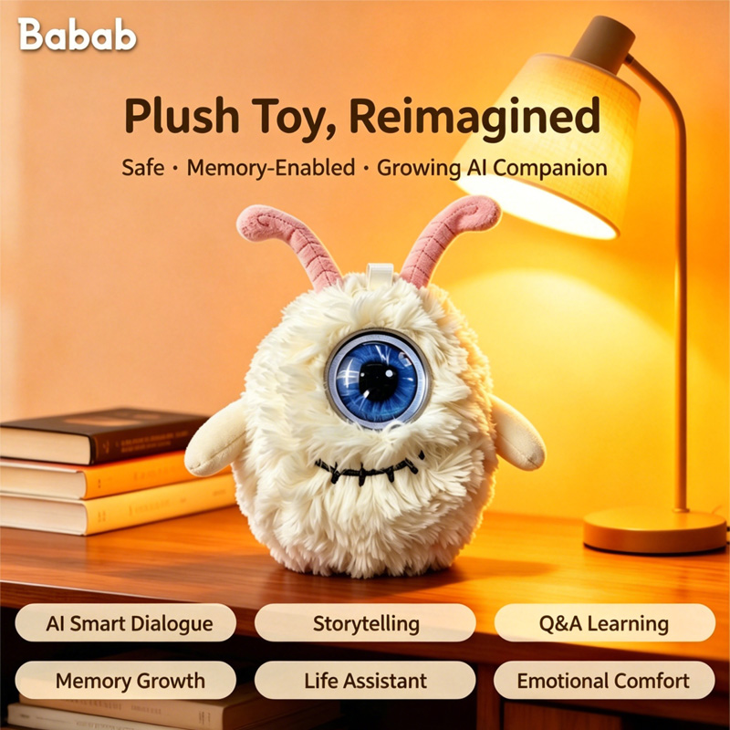 Kids Toys Company - Einäugiges Monster KI-Plüschtier Intelligenter Sprachgesprächs- und