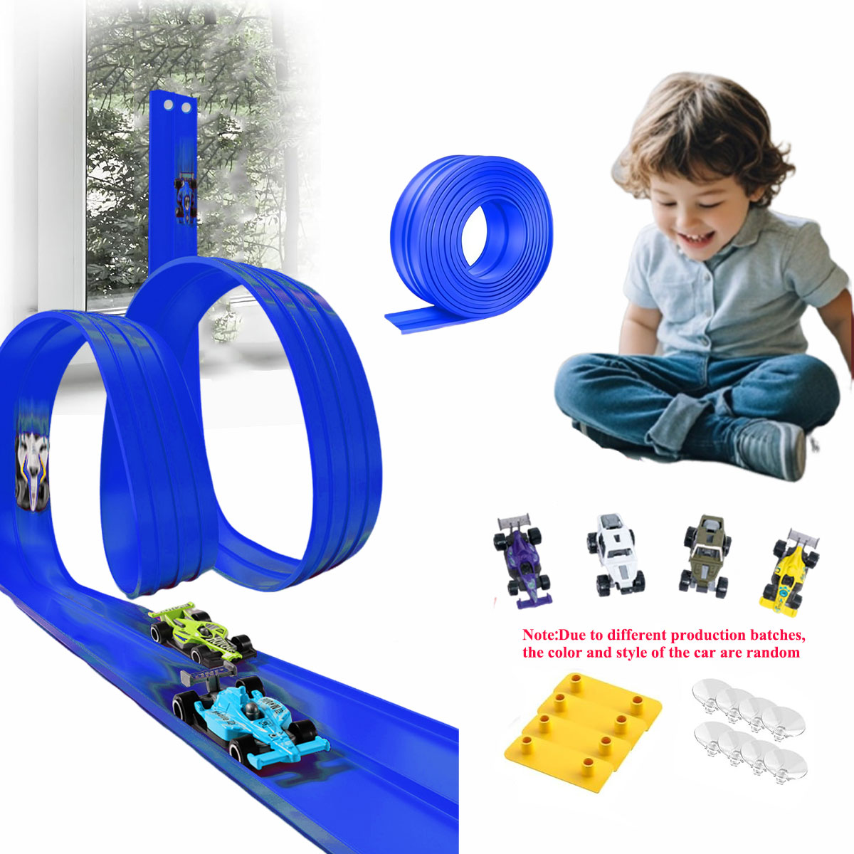 Kids Toys Xmas - Netztasche, 13 Fuß/16,3 Fuß, flexibles Gleispielzeug