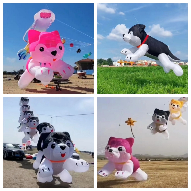 Kite Wind Outdoor - Riesendrachen fliegende aufblasbare Drachen Hundedrachen Anhänger