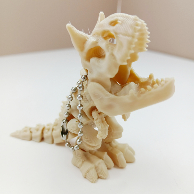 Kids Toys Dinosaur - 3D-gedrucktes Tyrannosaurus-Rex-Skelettmodell – drehbare Gelenke, Deko-
