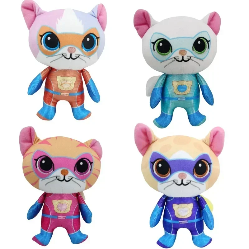 Kids Toys Yellow - 4 Stück Super Kitties Team Anime
