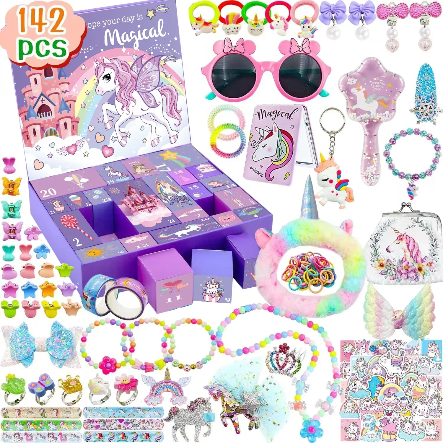 Kids Toys Christmas 2025 - 2025 Weihnachts-Adventskalender, Geschenkbox für Mädchen und