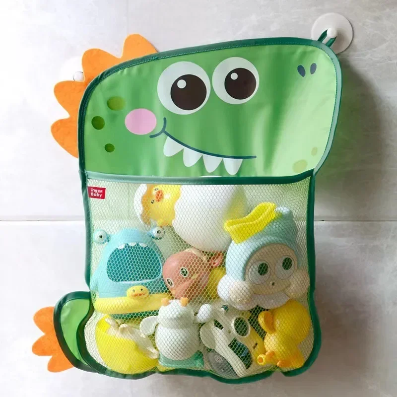 Kids Toys Dinosaur - Kinder-Organizer-Aufbewahrungstasche mit Saugnapf für Wasserspielzeug, Badezimmer,