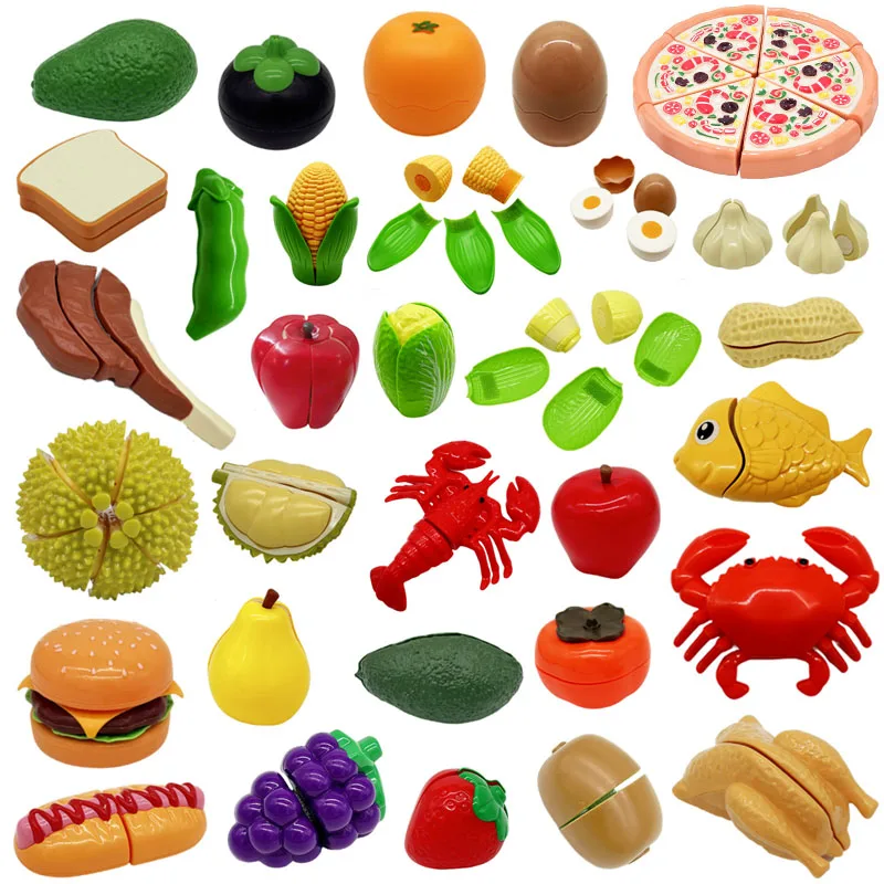 Kids Toys Kitchen - Montessori Haus Spielen Schneiden Obst Pitaya