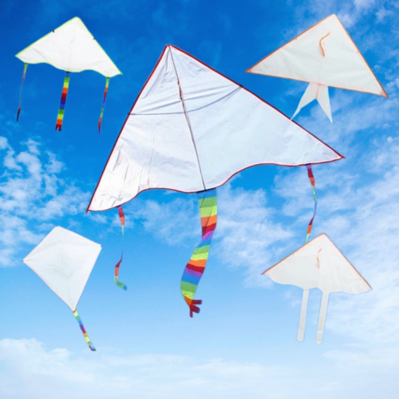 Kite Wind Outdoor - 2 Stück DIY-Drachen aus Nylongewebe für