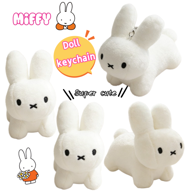 Kids Toys Resale - Miffy Kaninchen-Puppen-Taschenanhänger, Cartoon-Stil, niedliche, hochwertige Desktop-Puppe,