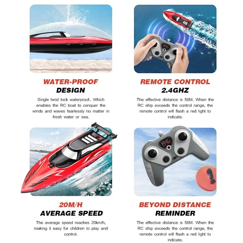 2,4G RC-Boot Hochgeschwindigke – Kids Toys Company Bewertung und Preis