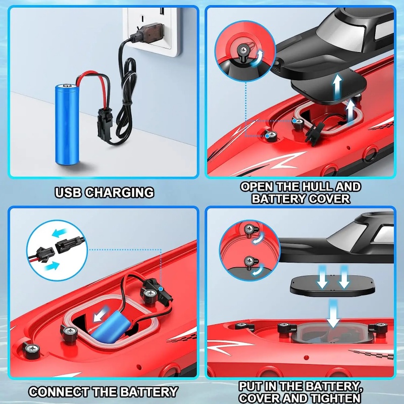 2,4G RC-Boot Hochgeschwindigke – Kids Toys Company Bewertung und Preis