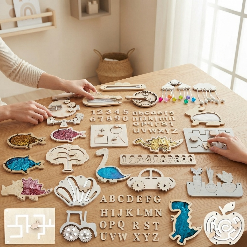 Dinosaurier Busy Board Holz DI – Kids Toys Dinosaur Bewertung und Preis