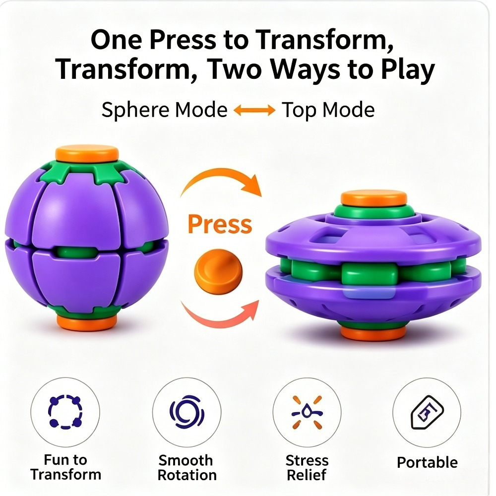 Transformierbarer Fidget-Spinn – Kids' Toys Bewertung und Preis
