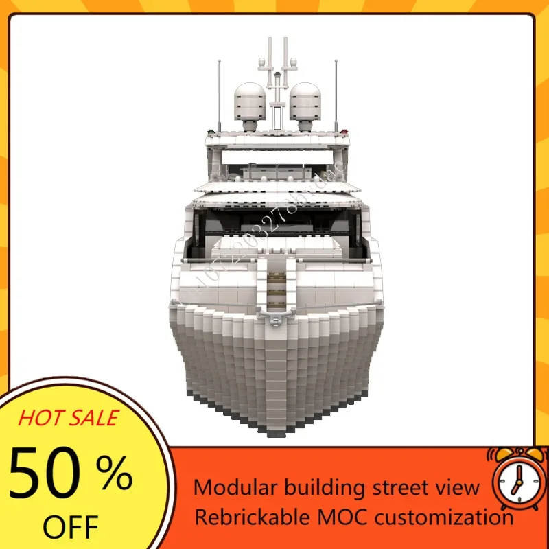 4657PCS Custom MOC Super Yacht – Kids Toys Xmas Bewertung und Preis