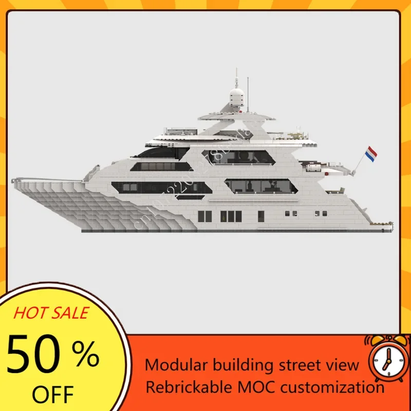 4657PCS Custom MOC Super Yacht – Kids Toys Xmas Bewertung und Preis