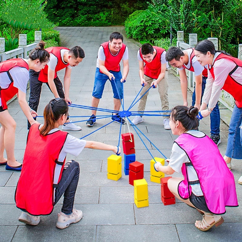 Teamarbeit-Spiele, Turmbau, Ou – Kids Toys Company Bewertung und Preis