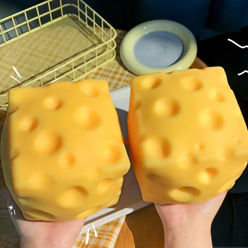 @Dark Yellow Cheese Cube Stres – Kids Toys Yellow Bewertung und Preis